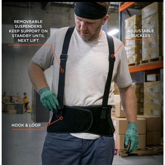 ProFlex 1650 Back Support Belt 7.5" Elastic, Adjustable Removeable Straps, ... - Picture 9 of 11